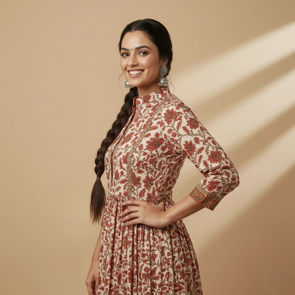 Red Floral Maxi Dress - Image 2