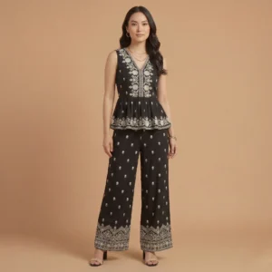 Ebony Peplum Co-ord Set