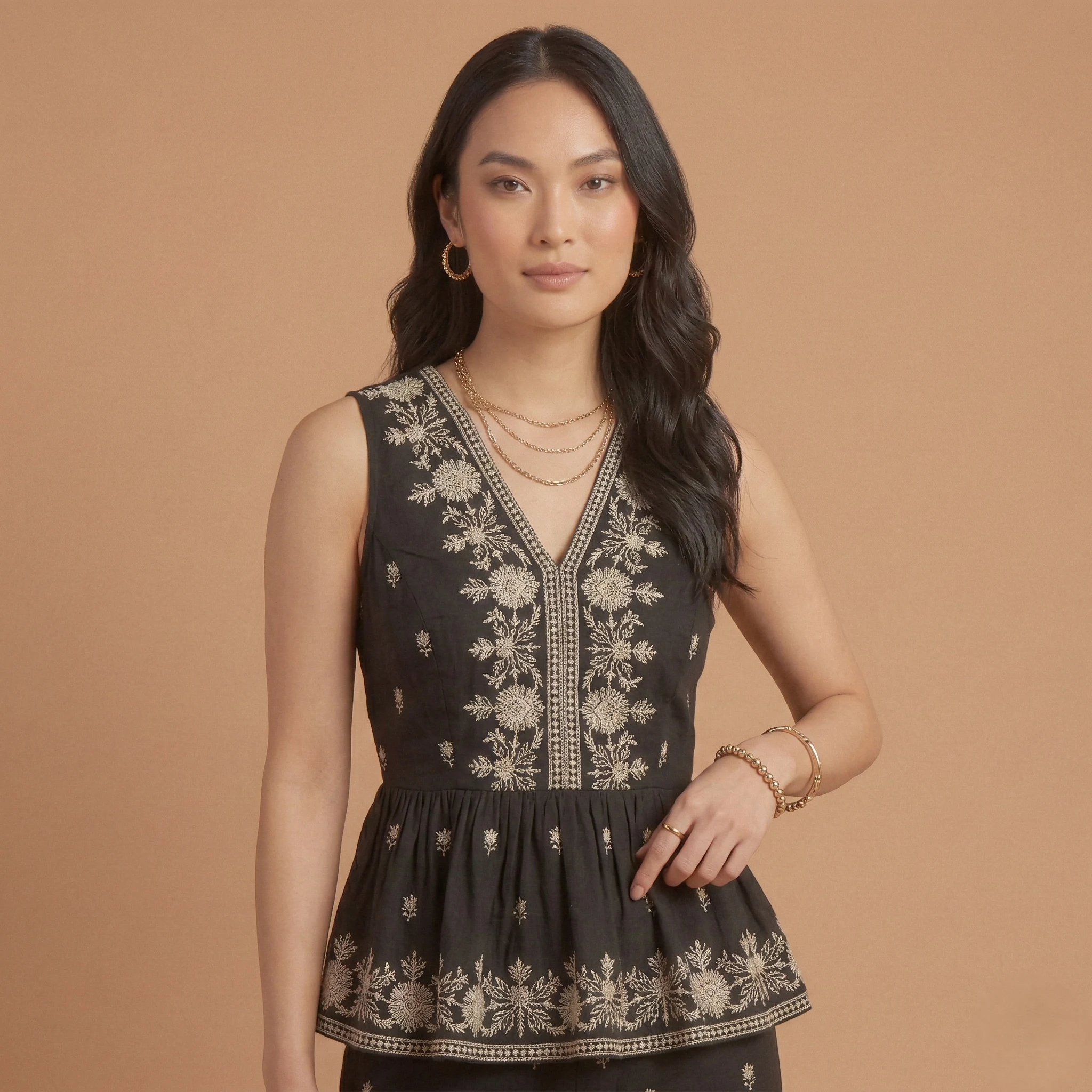 Ebony Peplum Co-ord Set - Image 2