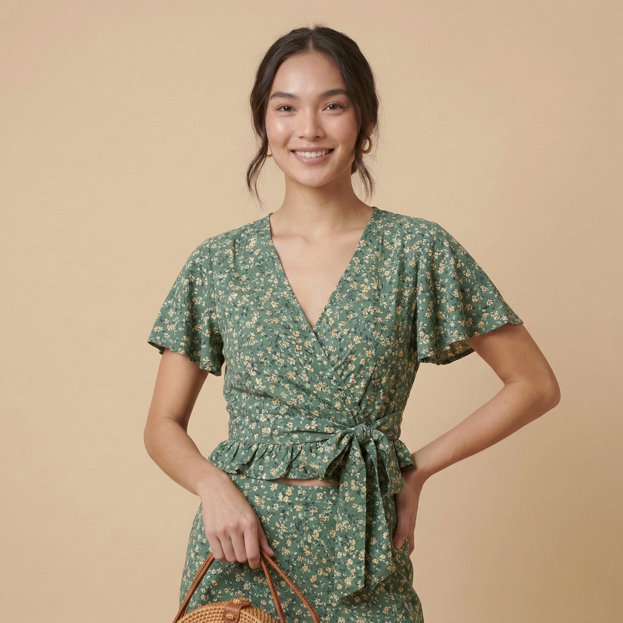 Green Floral Co-Ord Set - Image 3