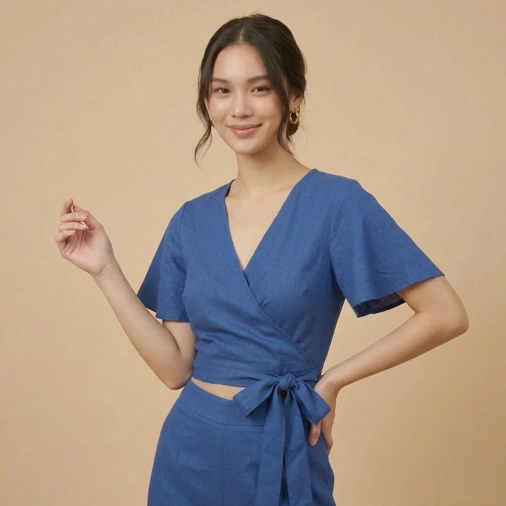Indigo Linen Co-ord Set - Image 2