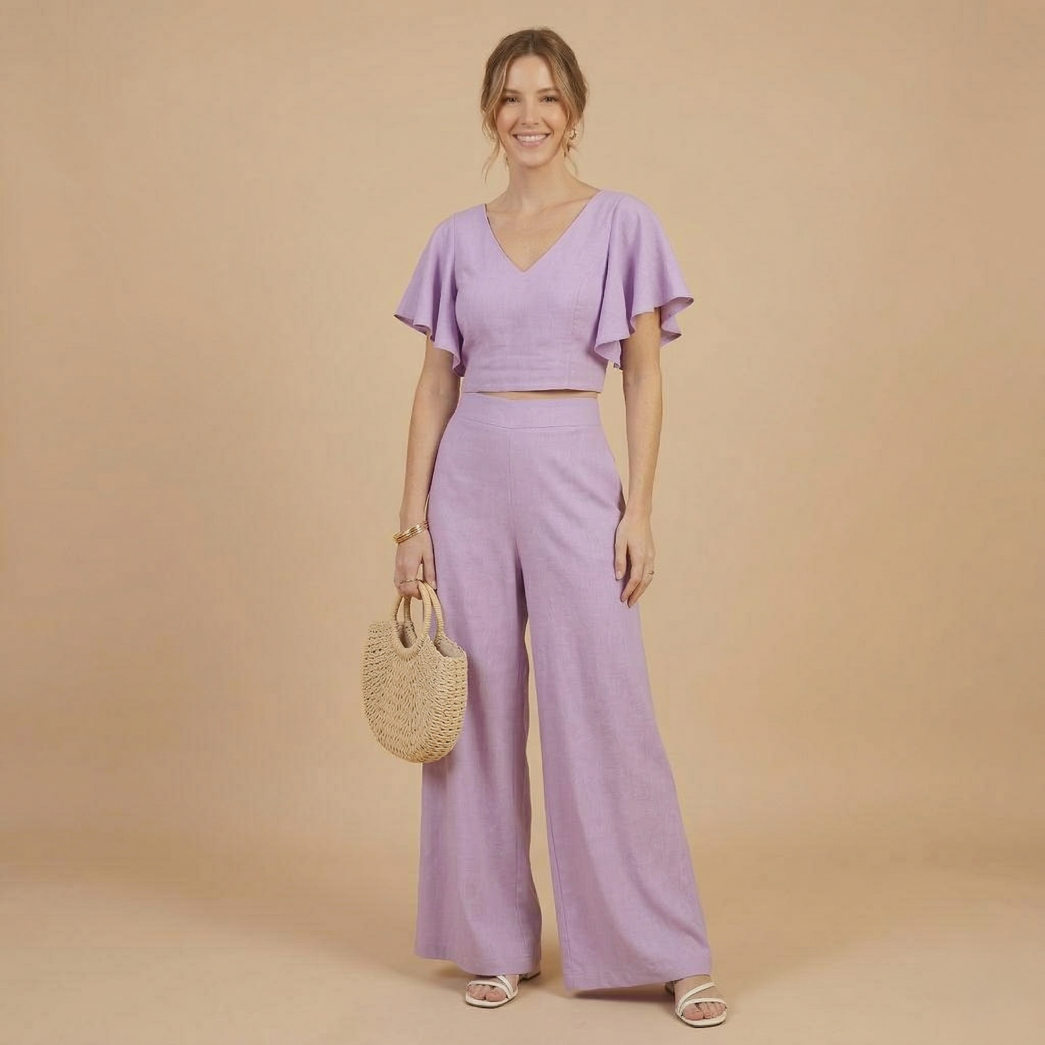 solid co ord set for women