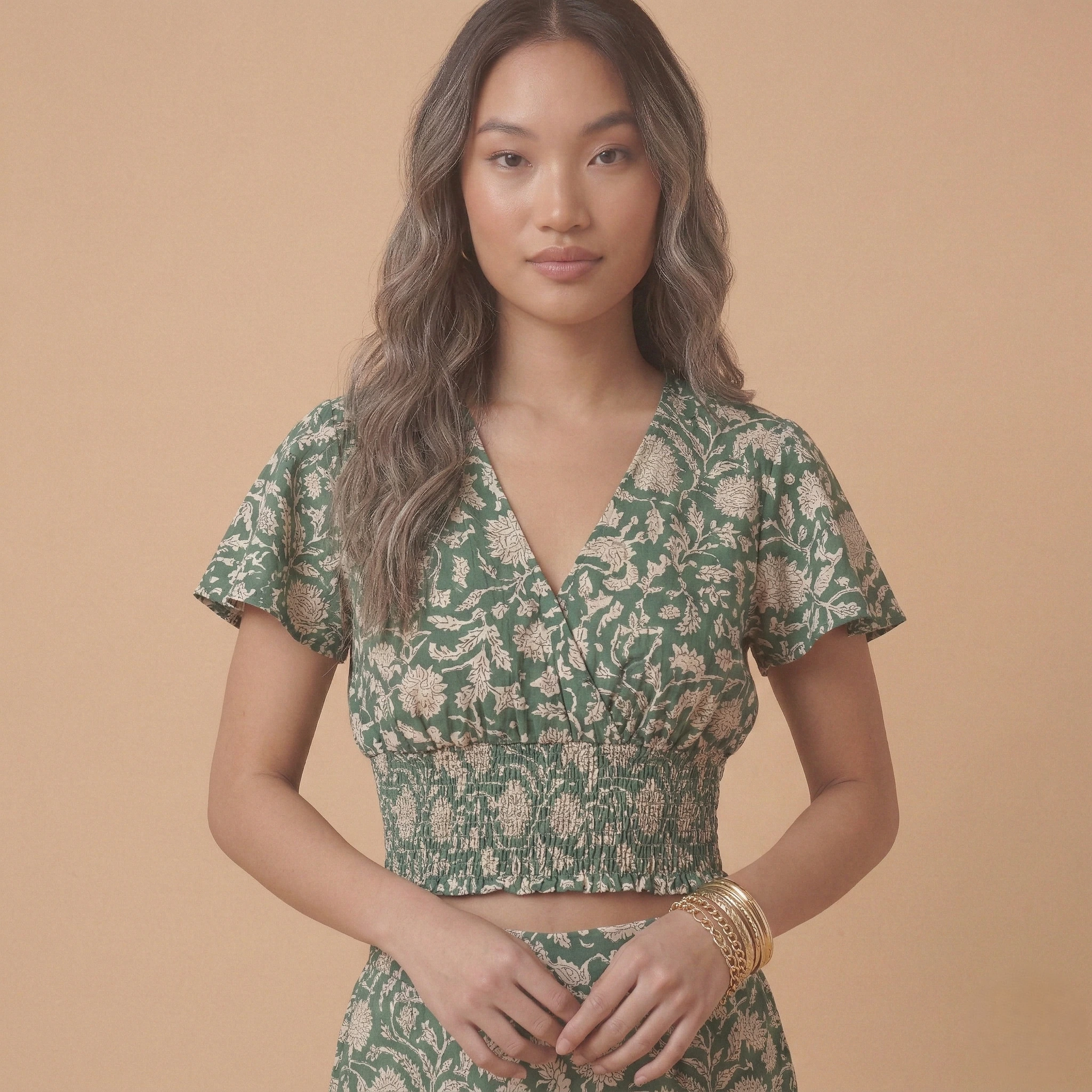 Botanical Smocked Co-ord Set - Image 2