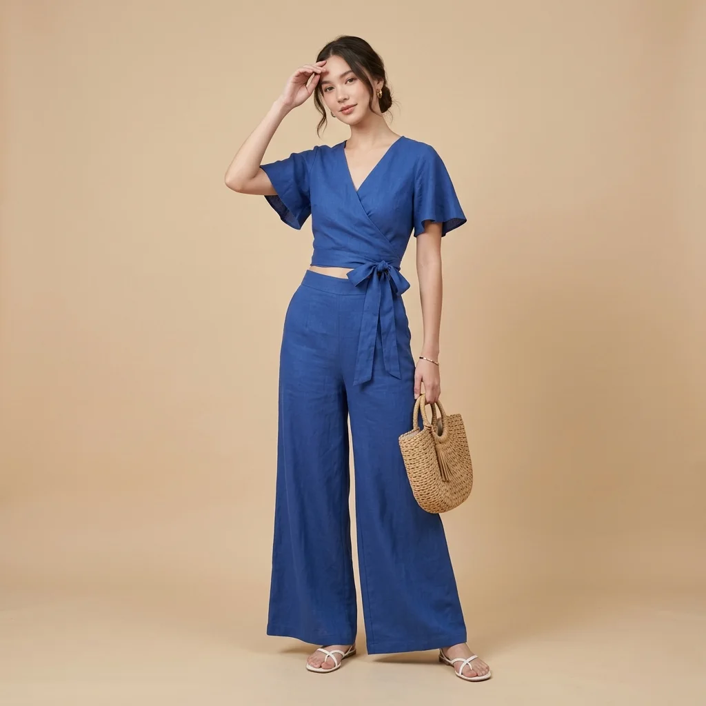 Indigo Linen Co-ord Set - Image 4