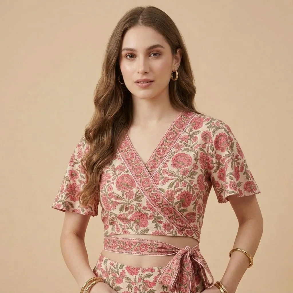 Floral Wrap Co-Ord Set - Image 3