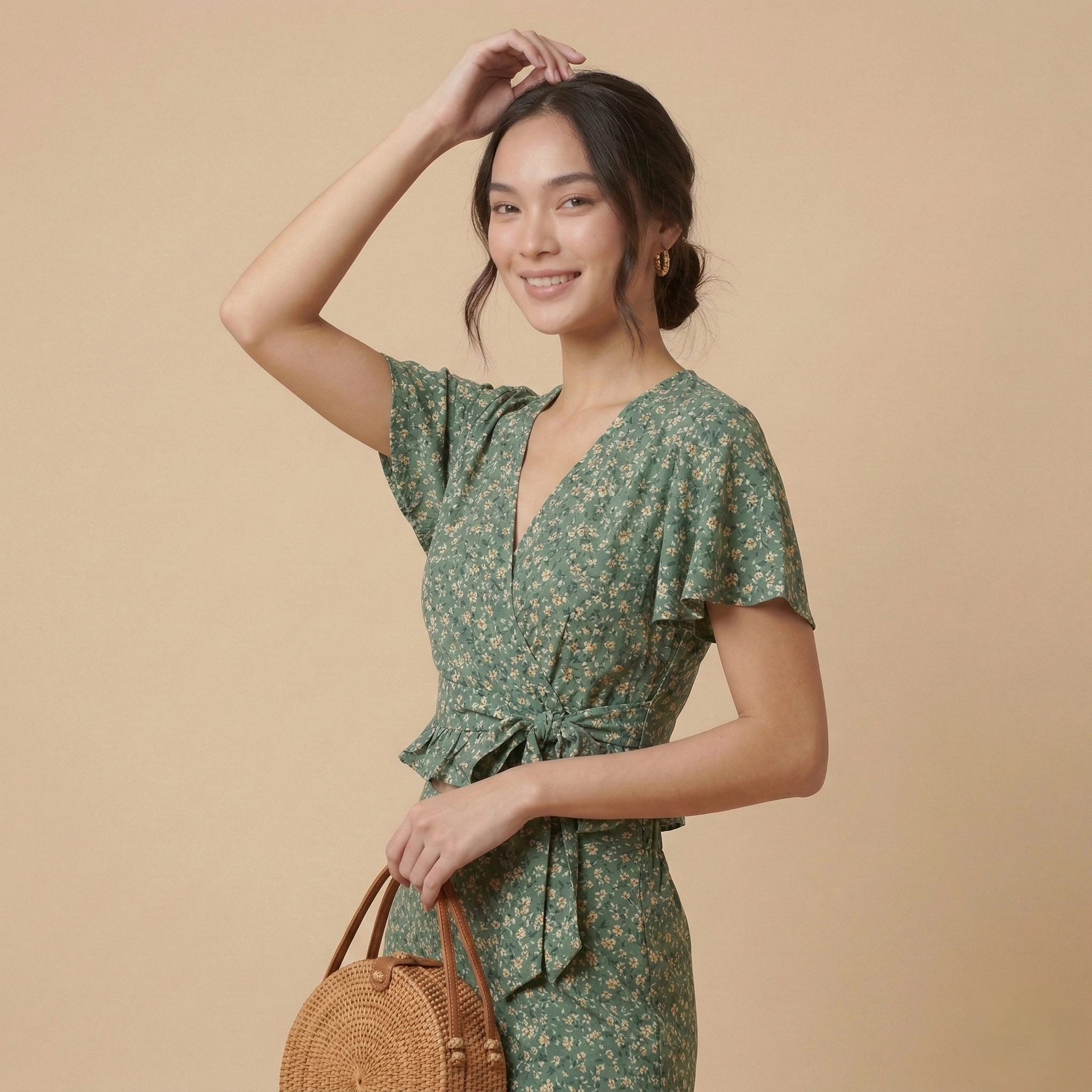 Green Floral Co-Ord Set - Image 2
