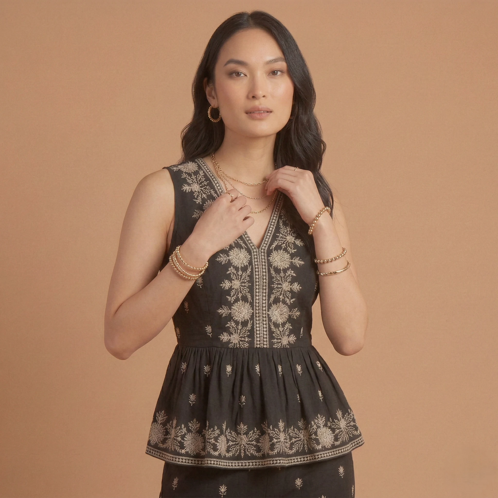 Ebony Peplum Co-ord Set - Image 3