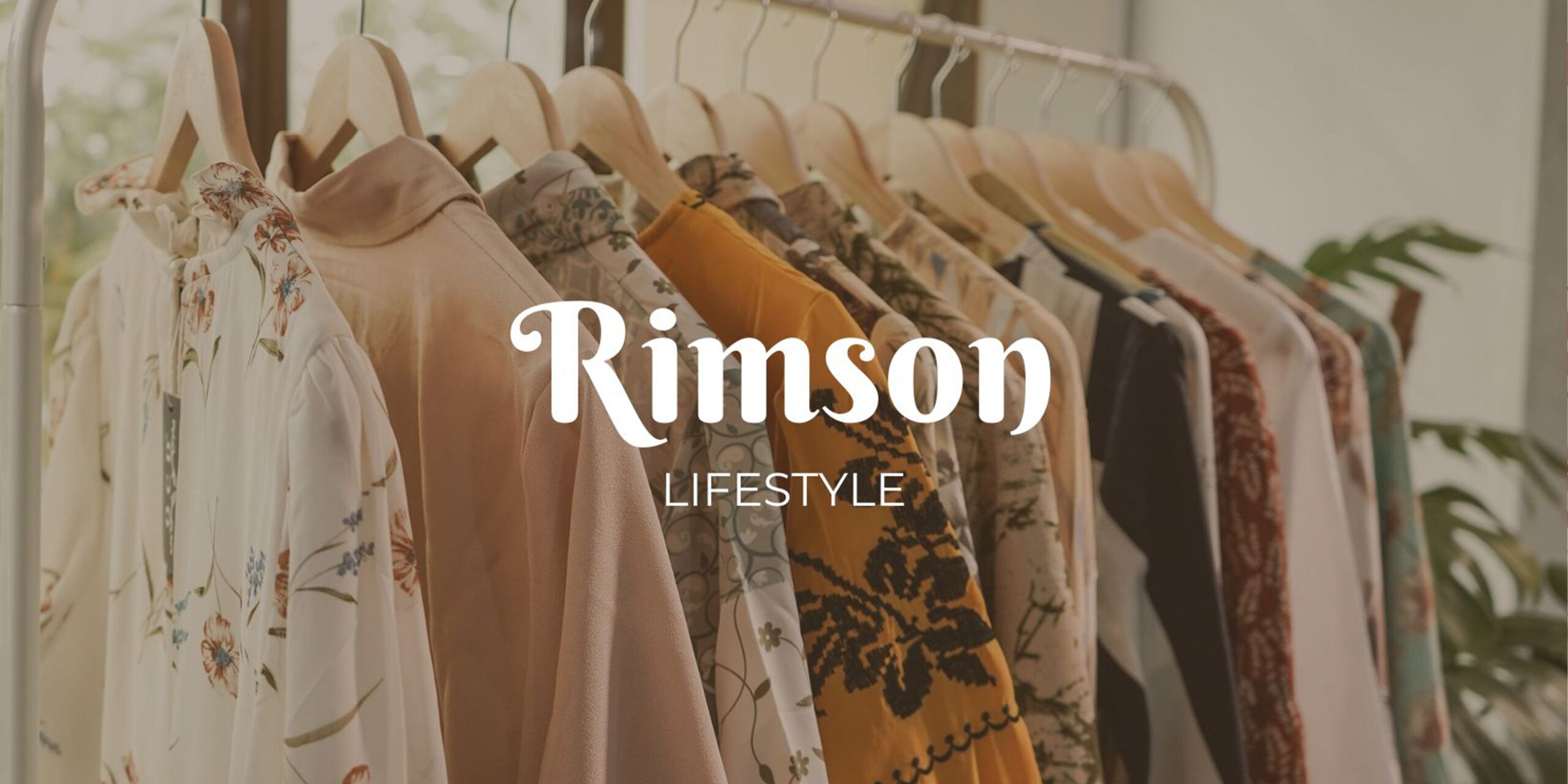 Rimson Lifestyle women's fashion clothing collection displayed on a clothing rack